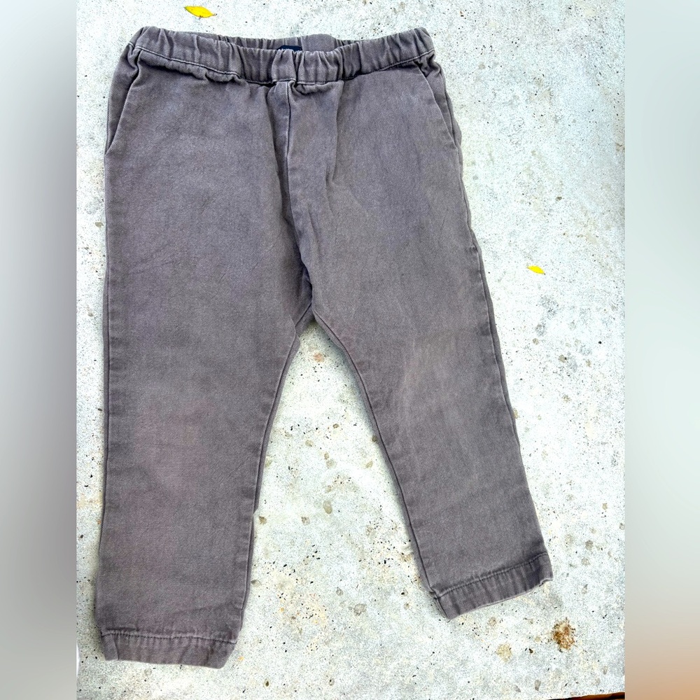 Makie elastic waist canvas pants